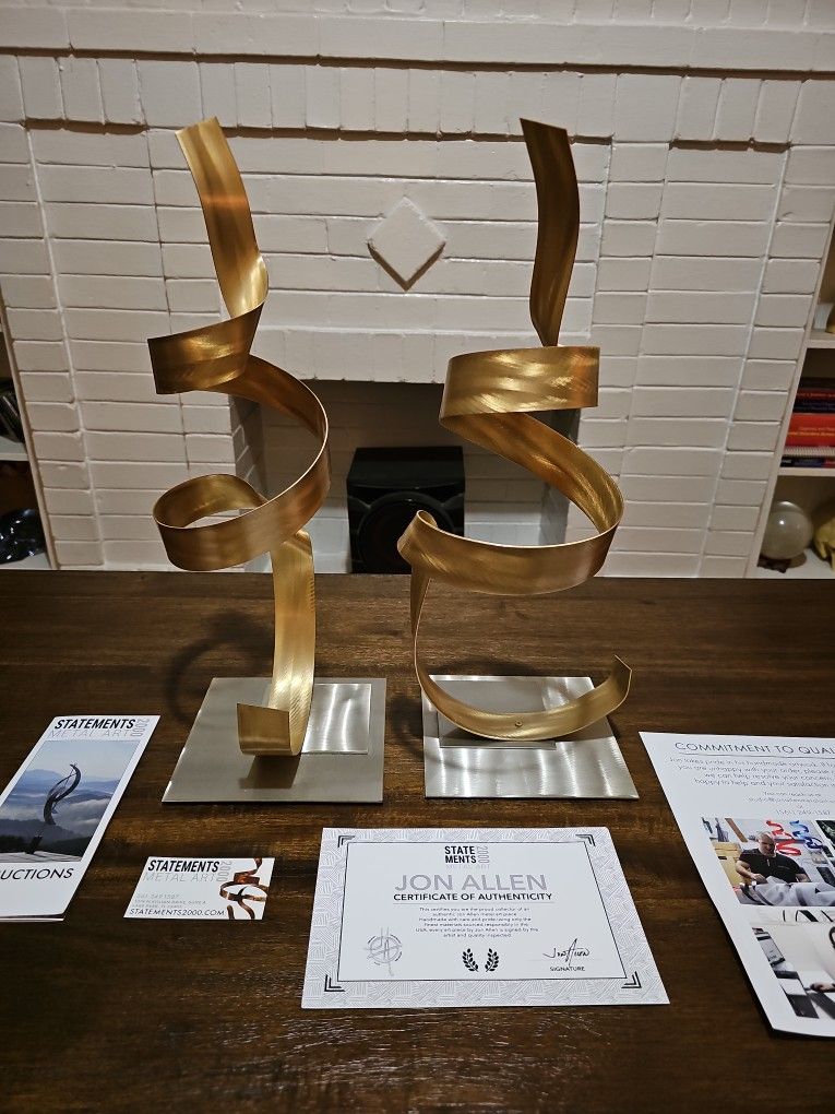Authentic: Jon Allen 20 inch, Handmade, Copper, Abstract  Sculpture