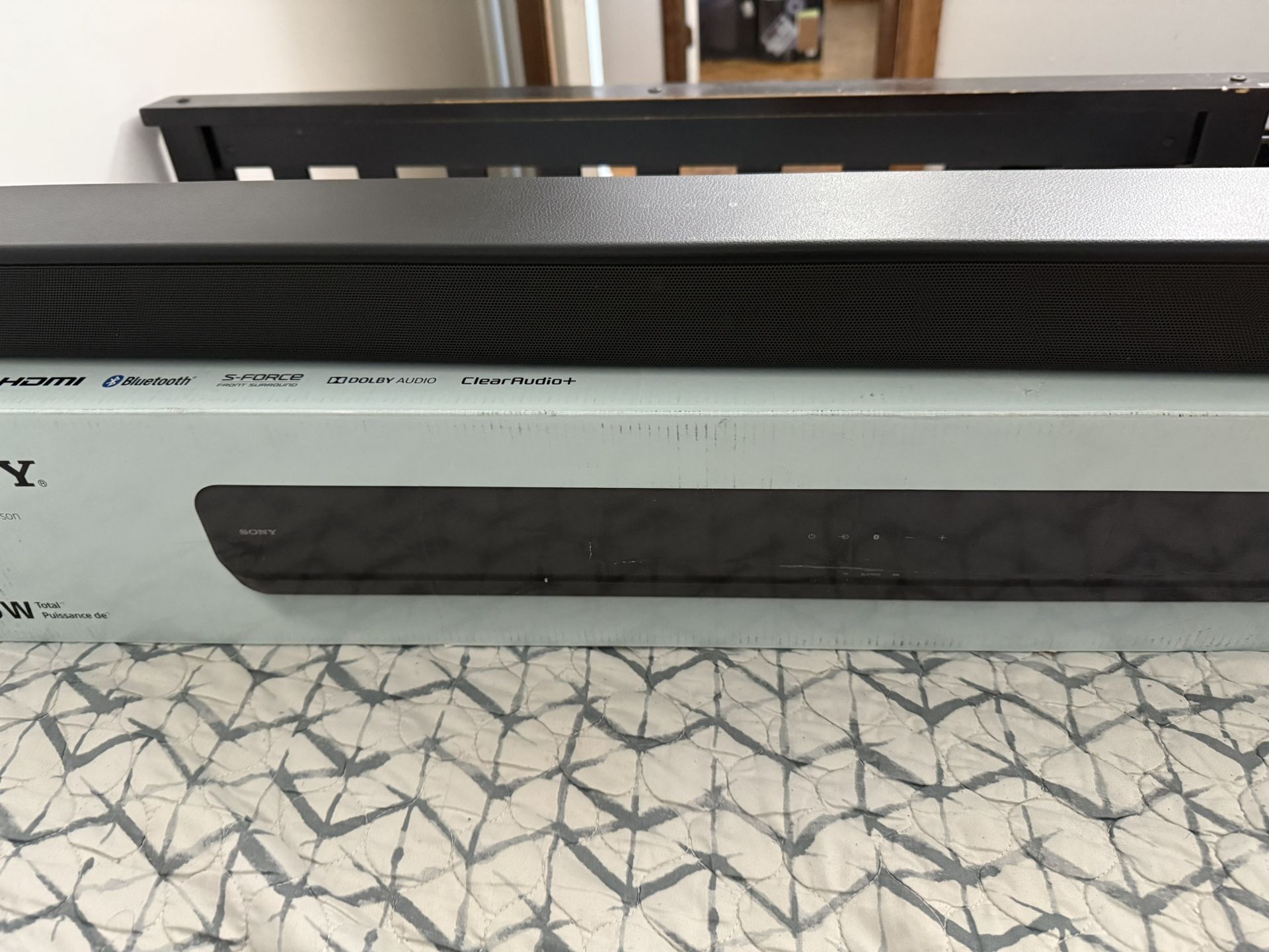 Sony 120W 2-Ch Bluetooth Stereo Soundbar with USB HDMI Optical Input - HT-S100F