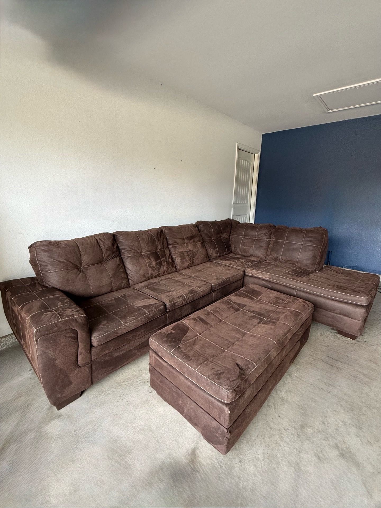 Sectional with Ottoman