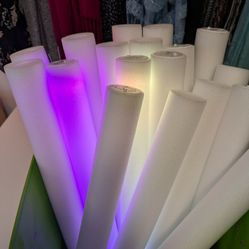 16 Flashing Foam Glow Sticks - 6 Light Options
