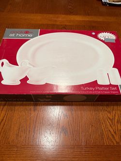 Cook at Home Turkey Platter Set