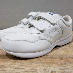 PROPÉT Men's Lifewalker Hook & Loop Strap Walking Shoes (12 [3E]) White