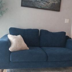 Blue Couch (Small Defect- Dent Leg)