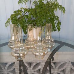 5 Vintage Hurricane Replacement Glass