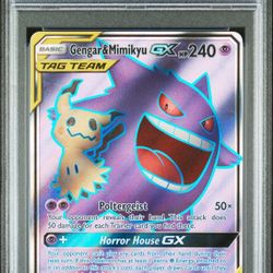 Gengar & Mimikyu GX - PSA 9