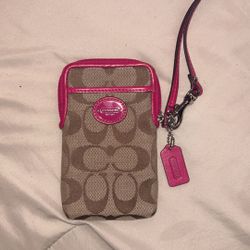 Coach Phone Wristlet