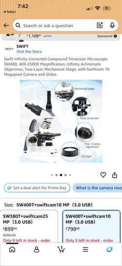 Swift Microscope 🔬. Offer$