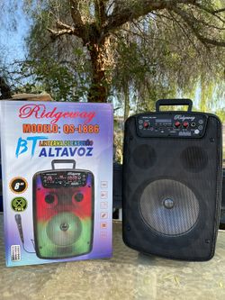 8” Portable Brand NEW  Sealed In Box Bluetooth Wireless Rechargeable Speaker Bosina Karaoke 