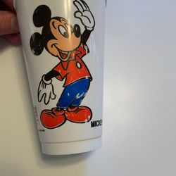 MICKEY MOUSE 12oz Plastic Drink Cup from the 1980’s-ORIGINAL FROM DISNEY WORLD