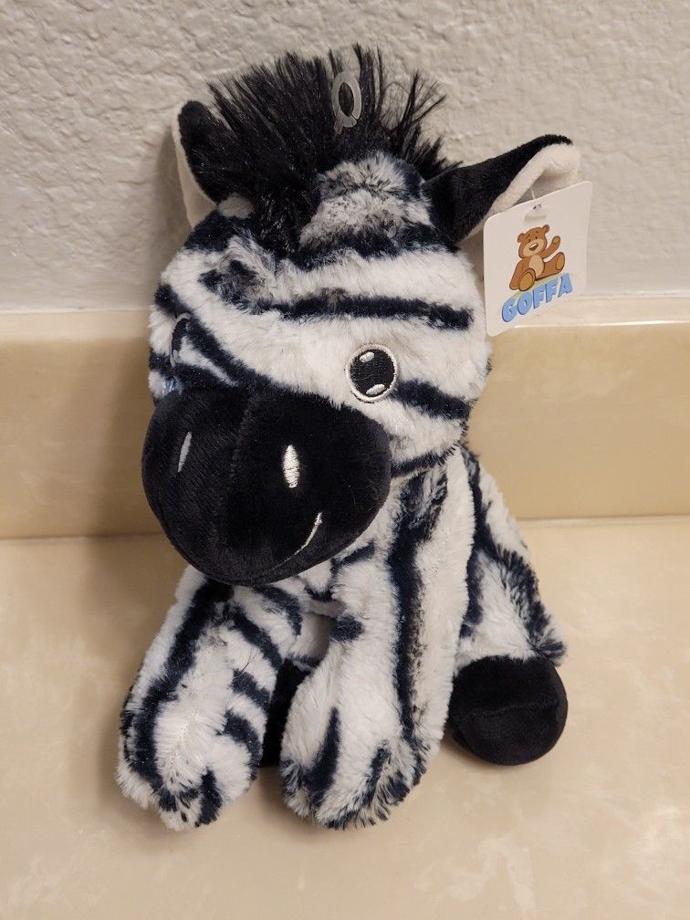 Goffa Zebra Plushie Toy 