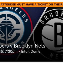 Clippers V Nets