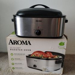 Toaster Oven - Aroma Electric  22 -  Quart High Dome Lid Brand New Measurements and Pictures
