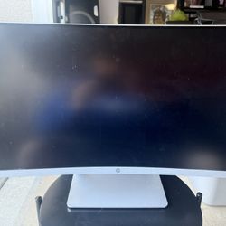 HP 27in Curved Monitor