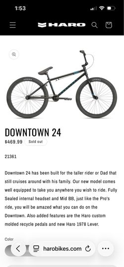 Downtown haro bmx