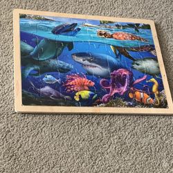 Aquarium Wooden Puzzle 