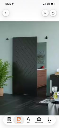 TRUporte Sherwood 36 in. x 88 in. Solid MDF Core Chocolate Ash MDF Extra Tall Arrow Design Barn Door Slab