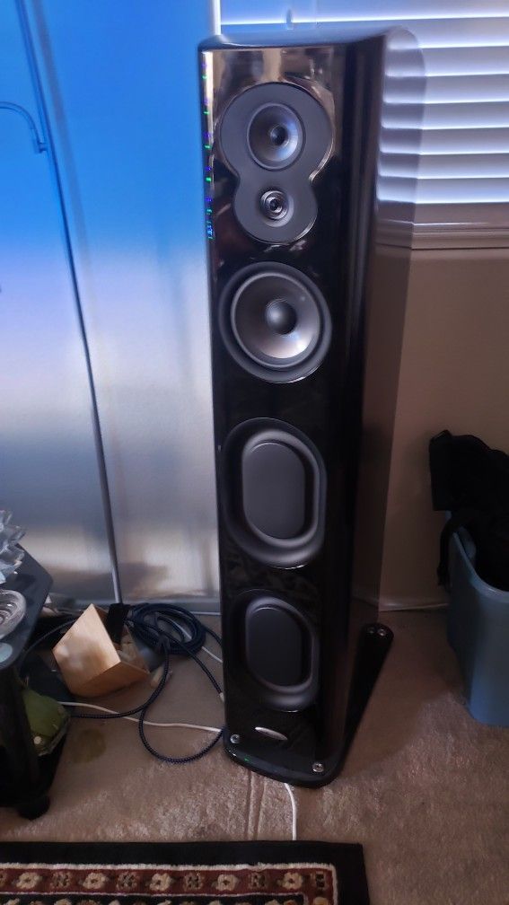 Polk LSIM 707 Front Left/ Right Speakers And LSIM 706C Center
