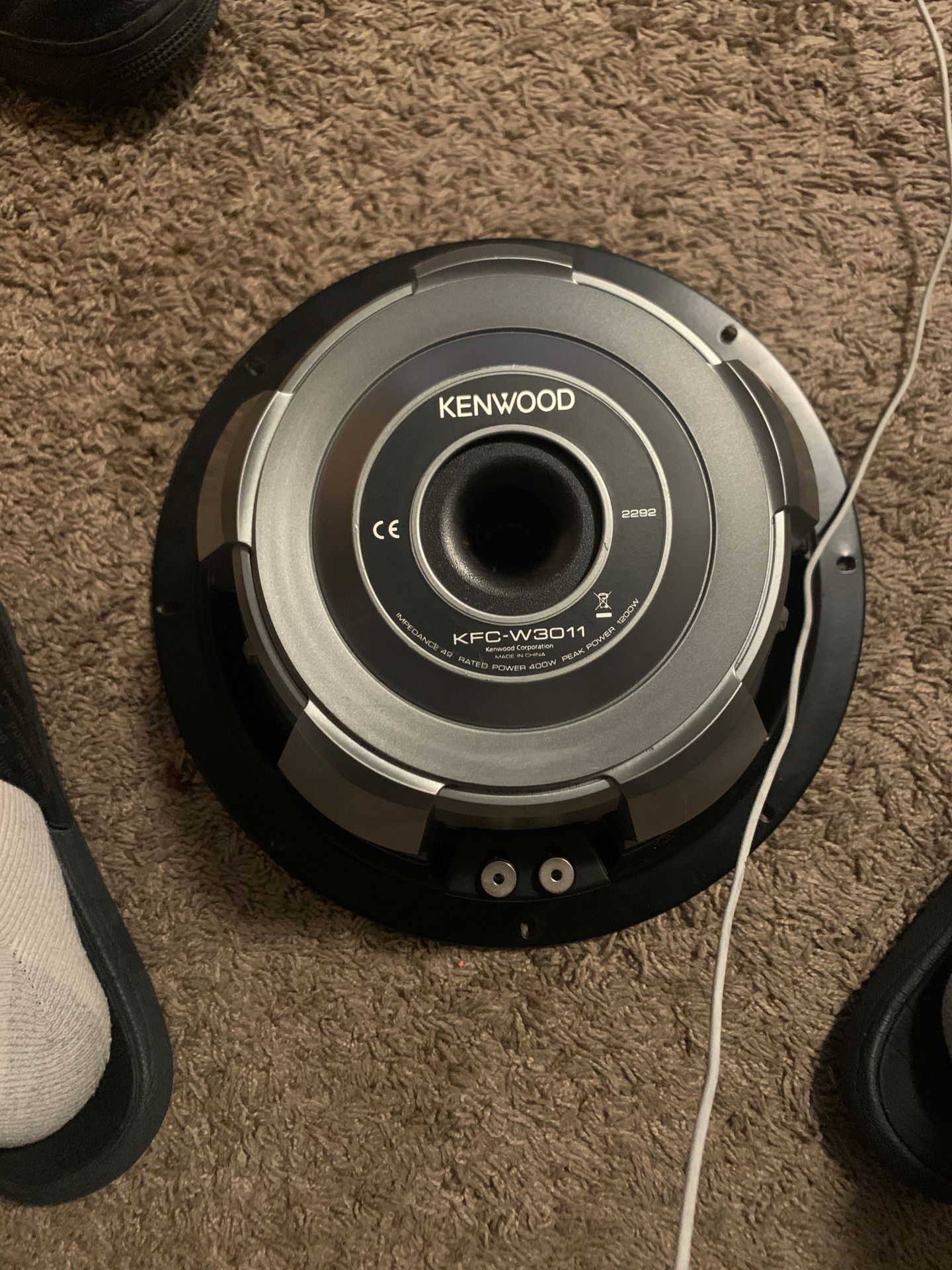 12 inch KENWOOD SUB KFC-W3011 4 OHM RATED 400w Peak power 1200