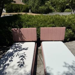 Upholstered Twin Beds And Memory Foam Mattresses 