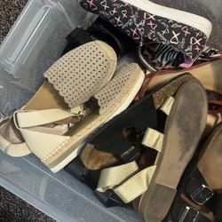 Women’s Shoe Bundle Size 9–10 – Sandals, Flats, Sneakers, Slip-Ons