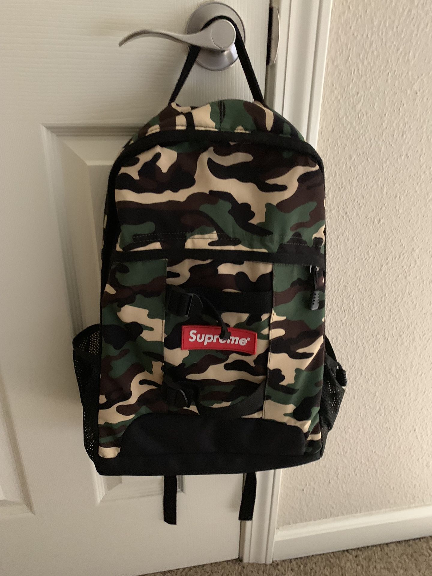 Supreme camo backpack