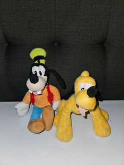 Goofy and Pluto plushies