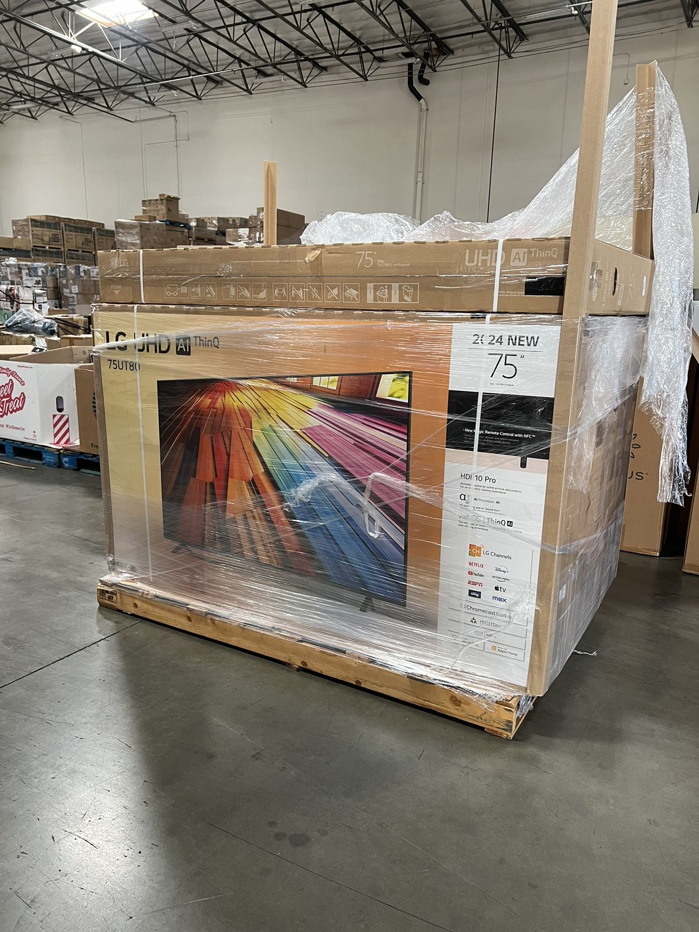 LG 75” UT8000 4K HDR Smart Tv