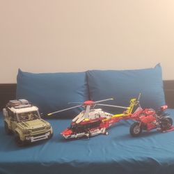 LEGO Built Sets - Ducati, Land Rover, Airbus