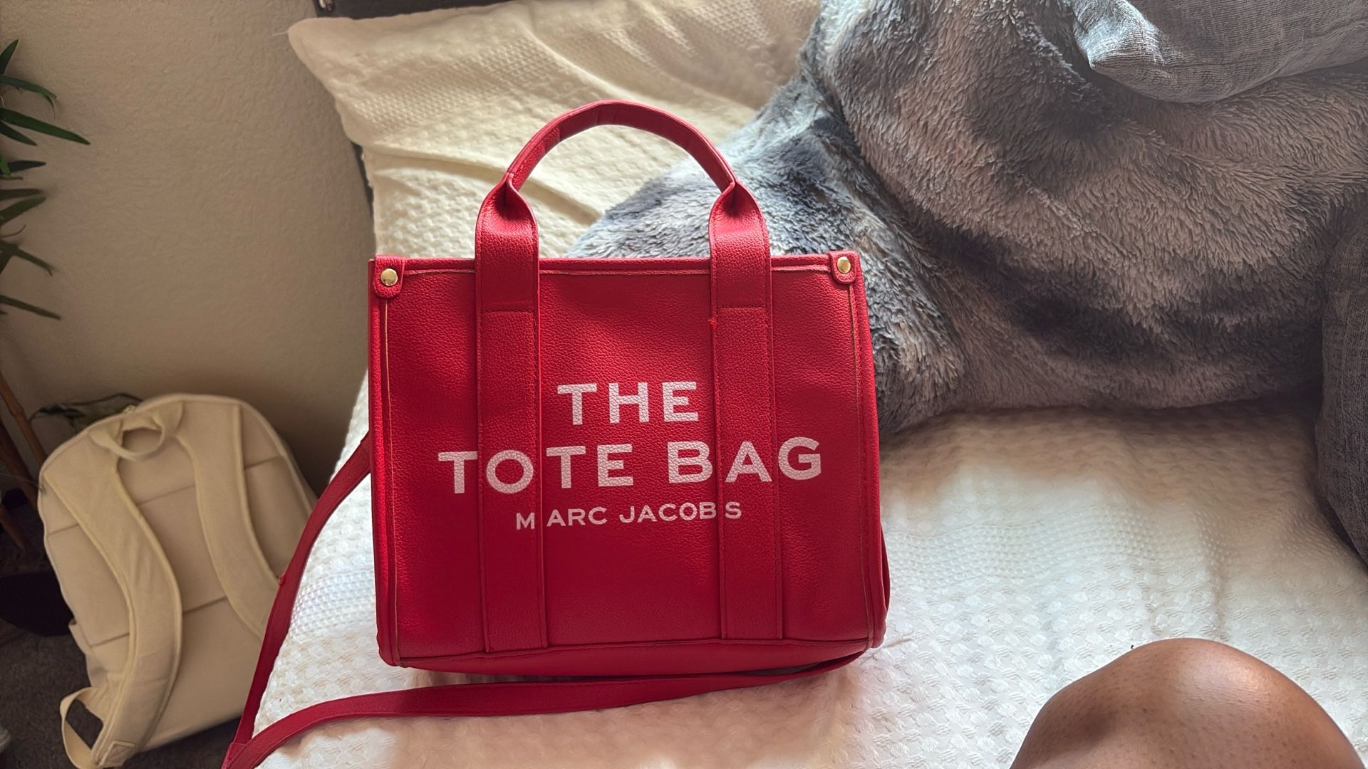 Red Marc Jacob’s tote bag