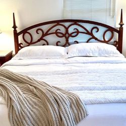 Vintage solid wood Bedroom set for sale.