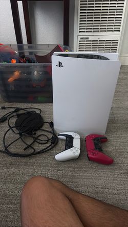 PlayStation 5 Console with Two Controllers