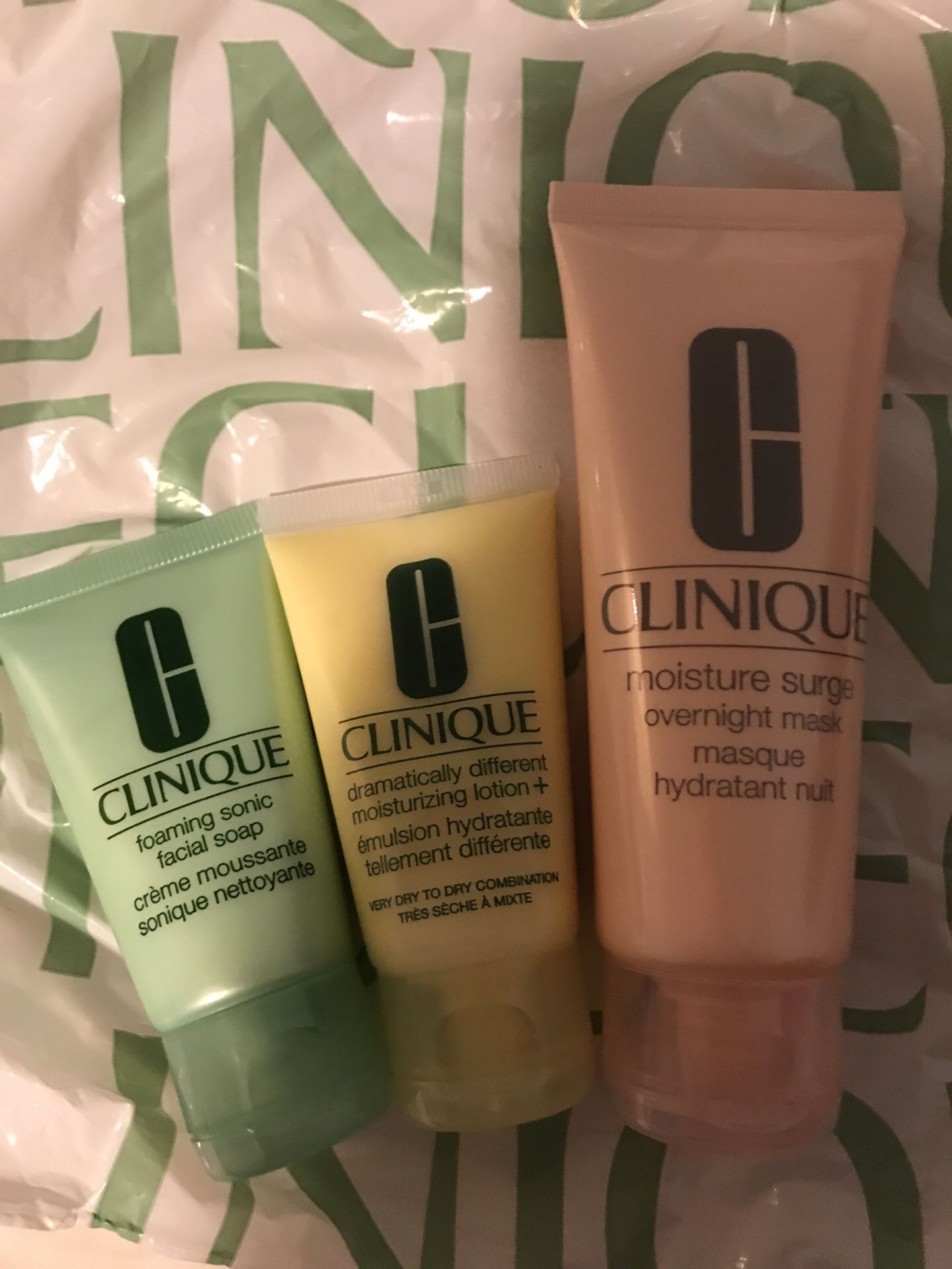 Clinique facial products