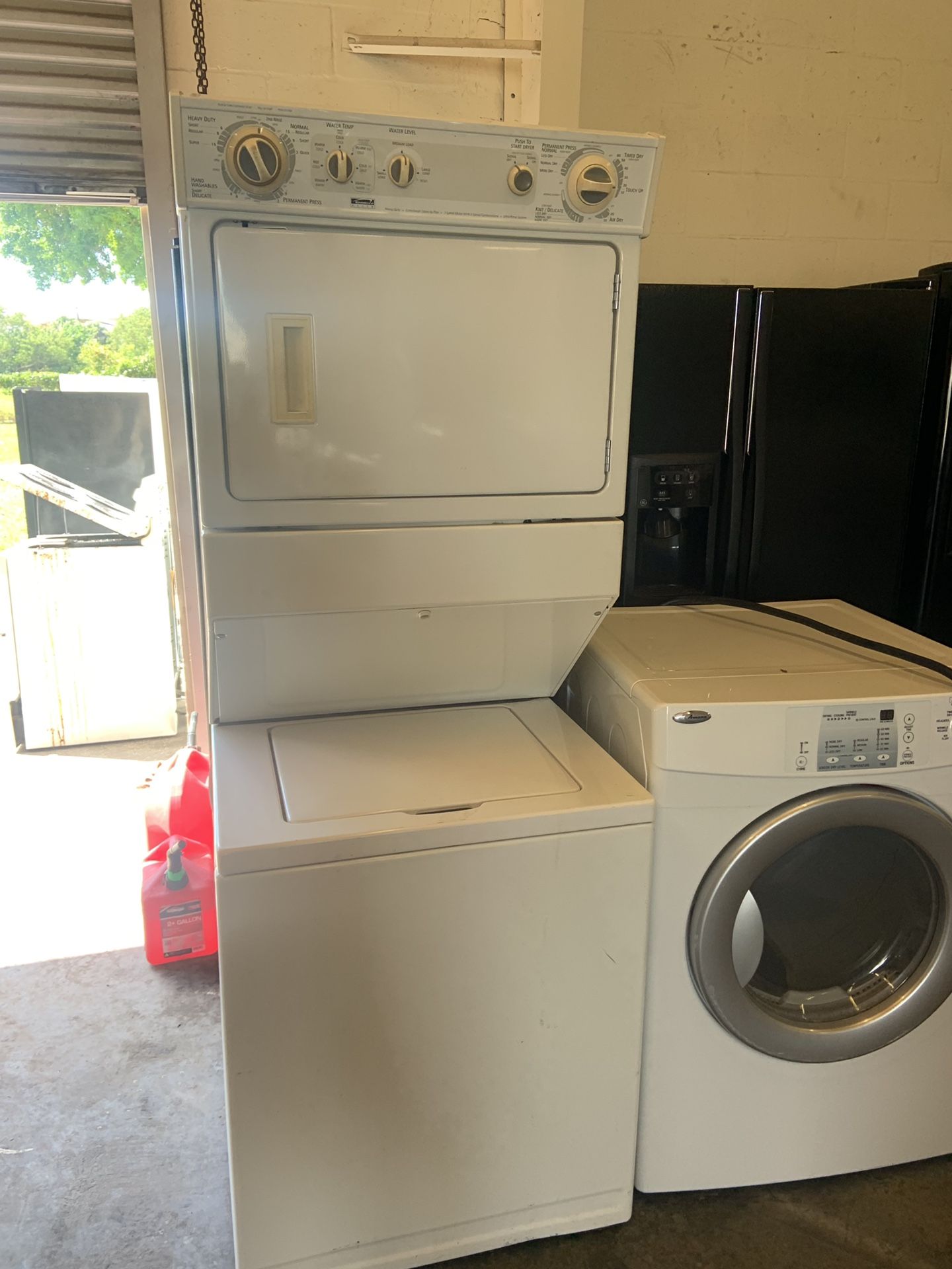Kenmore stackable washer and dryer