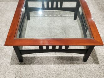 Ethan Allen Glass Coffee Table