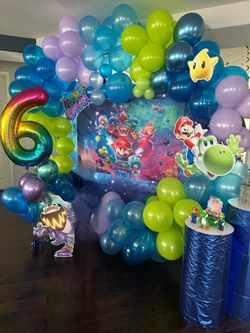 Super Mario Bros Galaxy, birthday decorations