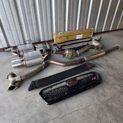 Subaru STI Turbo Back Exhaust and Grill Kit