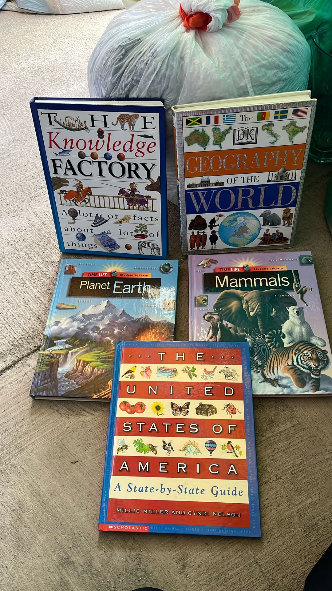 5 Assorted Informational Kids Books