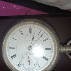 1887Hampden Watch Co  Pocket Watch6wu 