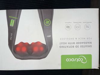 Cotsoco Cordless Shiatsu Neck & Shoulder Massager