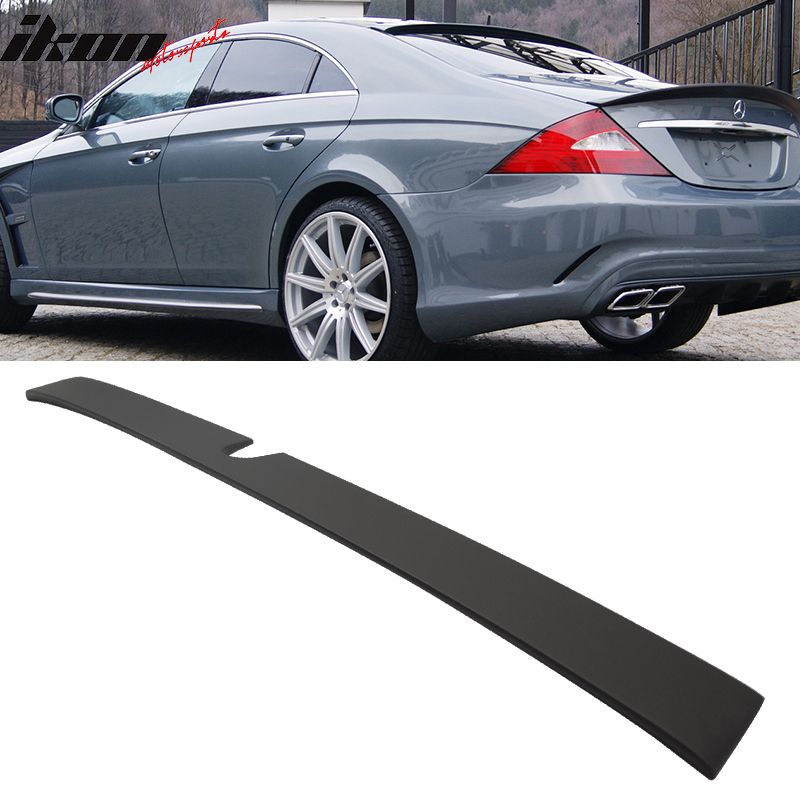 Fits 2005-2010 Benz W219 CLS-Class L Style Matte Black Rear Roof Window Spoiler ABS