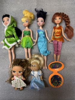 Variety Of Dolls And Accessories Plus Case
