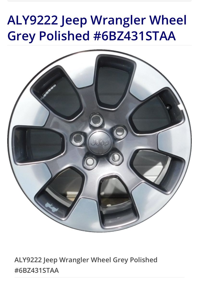 Jeep Wrangler Wheel Grey Polished (5)