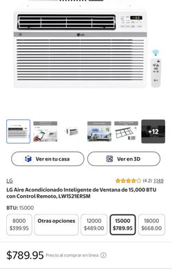 LG 15000 BTU Smart Window Air Conditioner