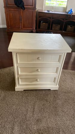 Sturdy Wooden Side Table/ Small Dresser