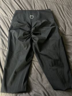Black Scrunched Leggings