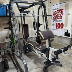 Marcy Elite Home Gym With Plates And Barbell