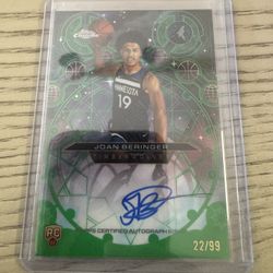 Joan Beringer Topps Chrome Auto /99