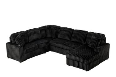 Pullout Sectional With Storage Chaise 