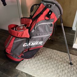 New TOP FLITE GOLF BAG with Stand and Harness 