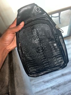 Alligator sling bag